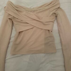 Edikted Cream Long Sleeve Top